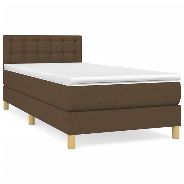 vidaXL &Kappa;&rho;&epsilon;&beta;ά&tau;&iota; Boxspring &mu;&epsilon; &Sigma;&tau;&rho;ώ&mu;&alpha; &Sigma;&kappa;&omicron;ύ&rho;&omicron; &Kappa;&alpha;&phi;έ 90x190 &epsilon;&kappa;. &Upsilon;&phi;&alpha;&sigma;&mu;ά&tau;&iota;&nu;&omicron;
