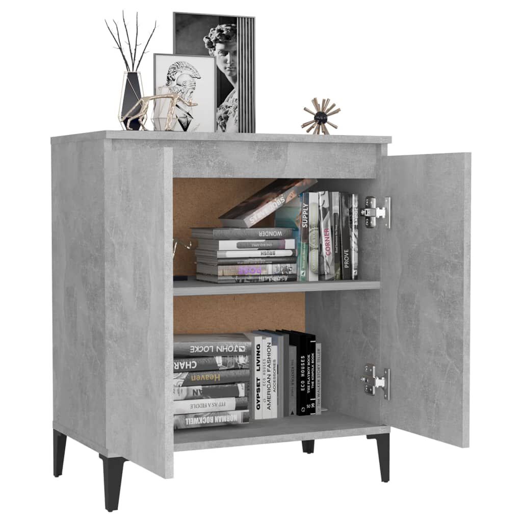 vidaXL Ντουλάπι Γκρι Σκυροδέματος 60x35x70 εκ. Επεξεργασμένο Ξύλο