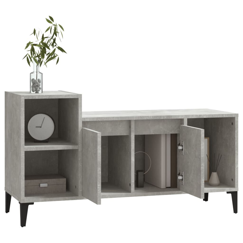 vidaXL Έπιπλο Τηλεόρασης Γκρι Σκυρ. 100x35x55 εκ. Επεξ. Ξύλο