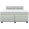 vidaXL &Kappa;&rho;&epsilon;&beta;ά&tau;&iota; Boxspring &mu;&epsilon; &Sigma;&tau;&rho;ώ&mu;&alpha; &Alpha;&nu;&omicron;&iota;&chi;&tau;ό &Gamma;&kappa;&rho;&iota; 180x200 &epsilon;&kappa;. &Beta;&epsilon;&lambda;&omicron;ύ&delta;&iota;&nu;&omicron;