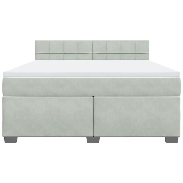 vidaXL &Kappa;&rho;&epsilon;&beta;ά&tau;&iota; Boxspring &mu;&epsilon; &Sigma;&tau;&rho;ώ&mu;&alpha; &Alpha;&nu;&omicron;&iota;&chi;&tau;ό &Gamma;&kappa;&rho;&iota; 180x200 &epsilon;&kappa;. &Beta;&epsilon;&lambda;&omicron;ύ&delta;&iota;&nu;&omicron;
