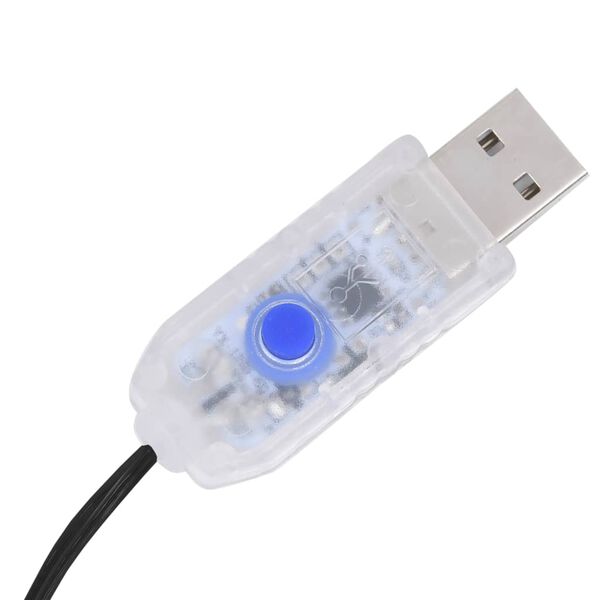 vidaXL Δέντρο Κερασιά με 84 LED Θερμό Λευκό 120 εκ.