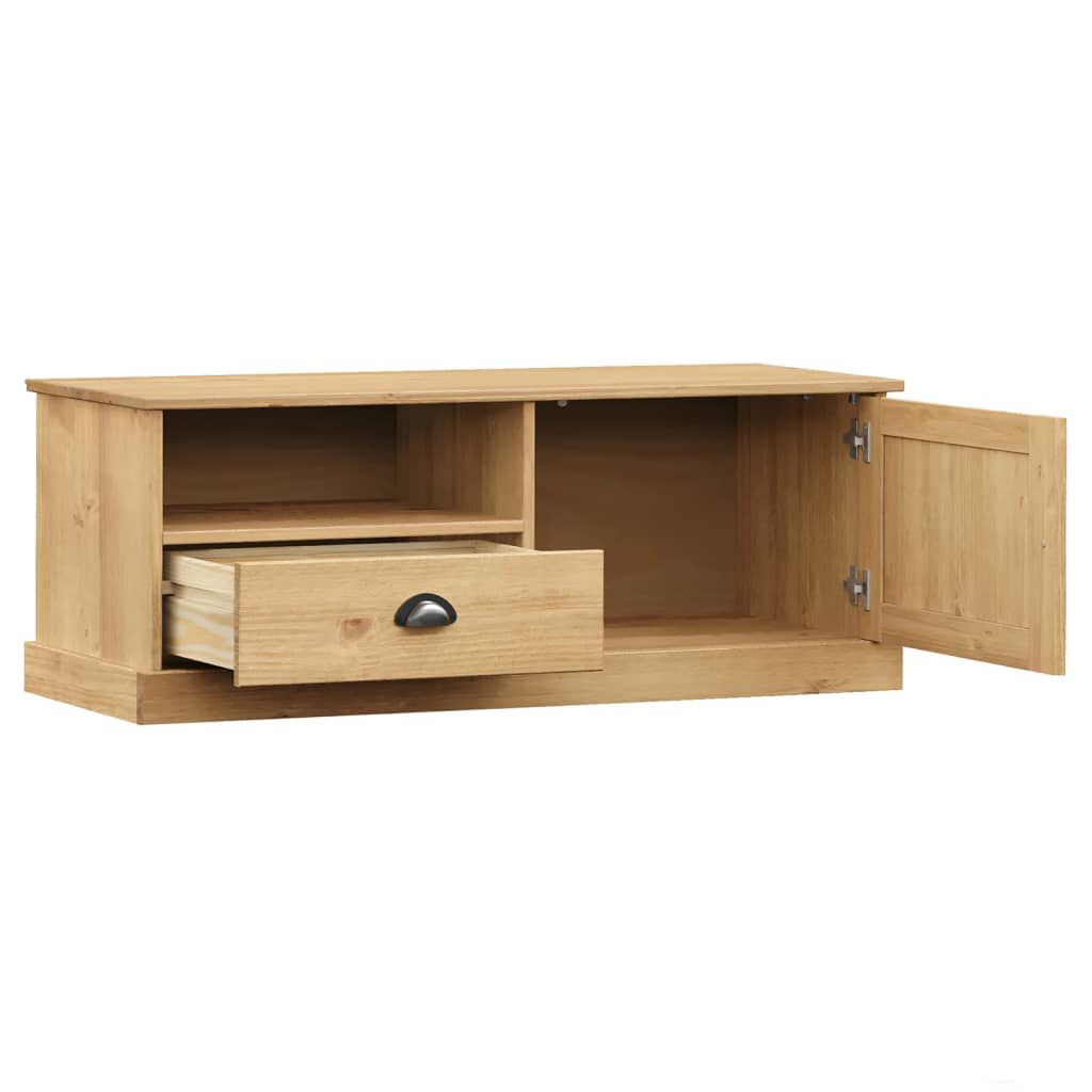 vidaXL Έπιπλο Τηλεόρασης VIGO 106 x 40 x 40 εκ. από Μασίφ Ξύλο Πεύκου