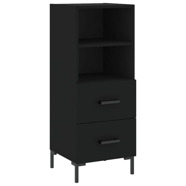 vidaXL Ντουλάπι Μαύρο 34,5 x 34 x 90 εκ. από Επεξεργασμένο Ξύλο