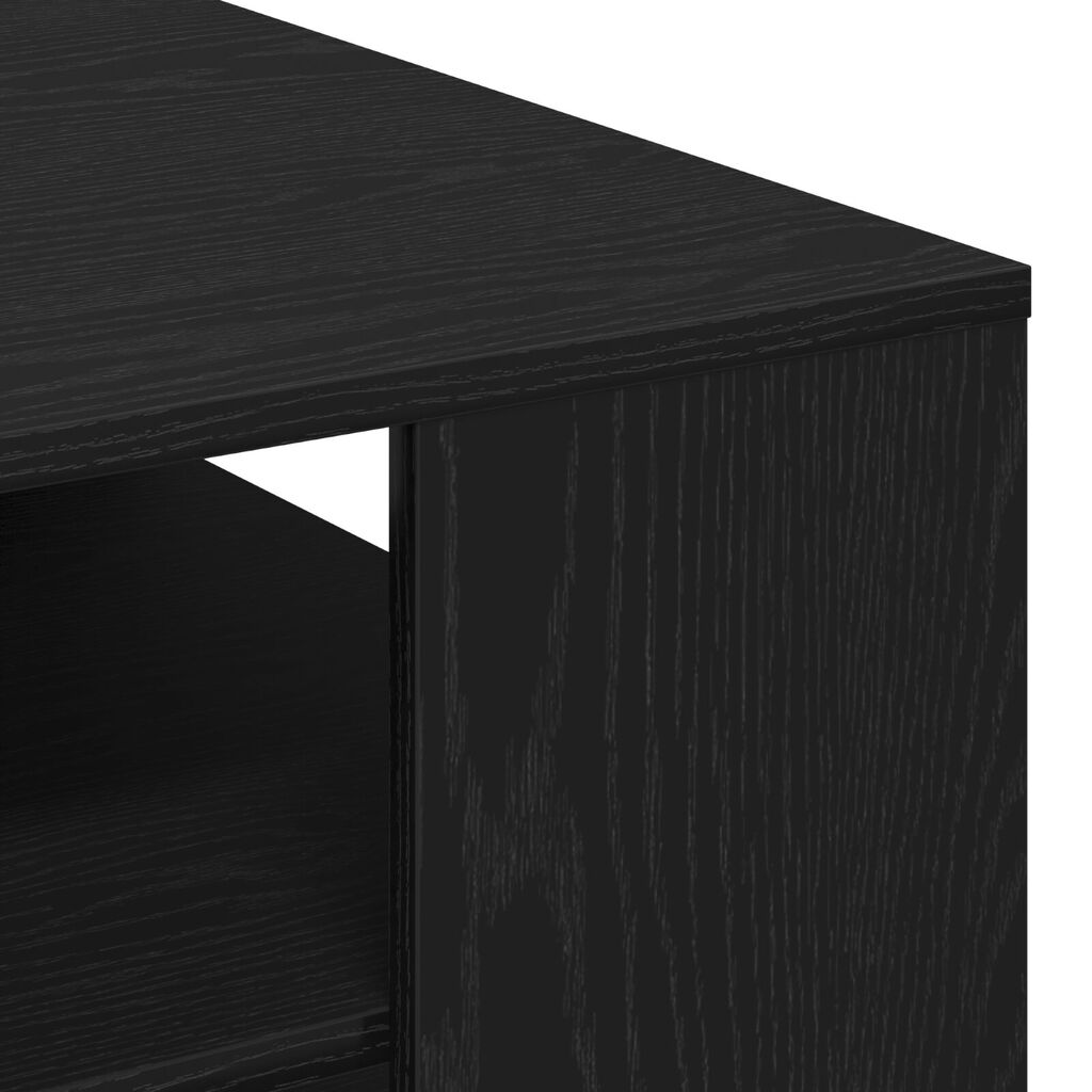 vidaXL Μαύρο Τραπέζι σαλονιού 102x55x43 εκ. Κατασκευασμένο από Επεξεργασμένο Ξύλο