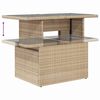 vidaXL Σετ Καναπέ Κήπου με αποθήκευση 8 pcs Μπεζ Πολυ ράταν
