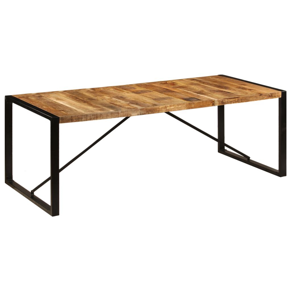 vidaXL Τραπεζαρία 220 x 100 x 75 εκ. από Μασίφ Ξύλο Μάνγκο