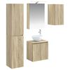 vidaXL &Sigma;&epsilon;&tau; &Nu;&tau;&omicron;&upsilon;&lambda;&alpha;&pi;&iota;ώ&nu; &Mu;&pi;ά&nu;&iota;&omicron;&upsilon; 5 pcs Sonoma &Delta;&rho;&upsilon;&sigmaf; 50 x 14,5 x 70 &epsilon;&kappa;