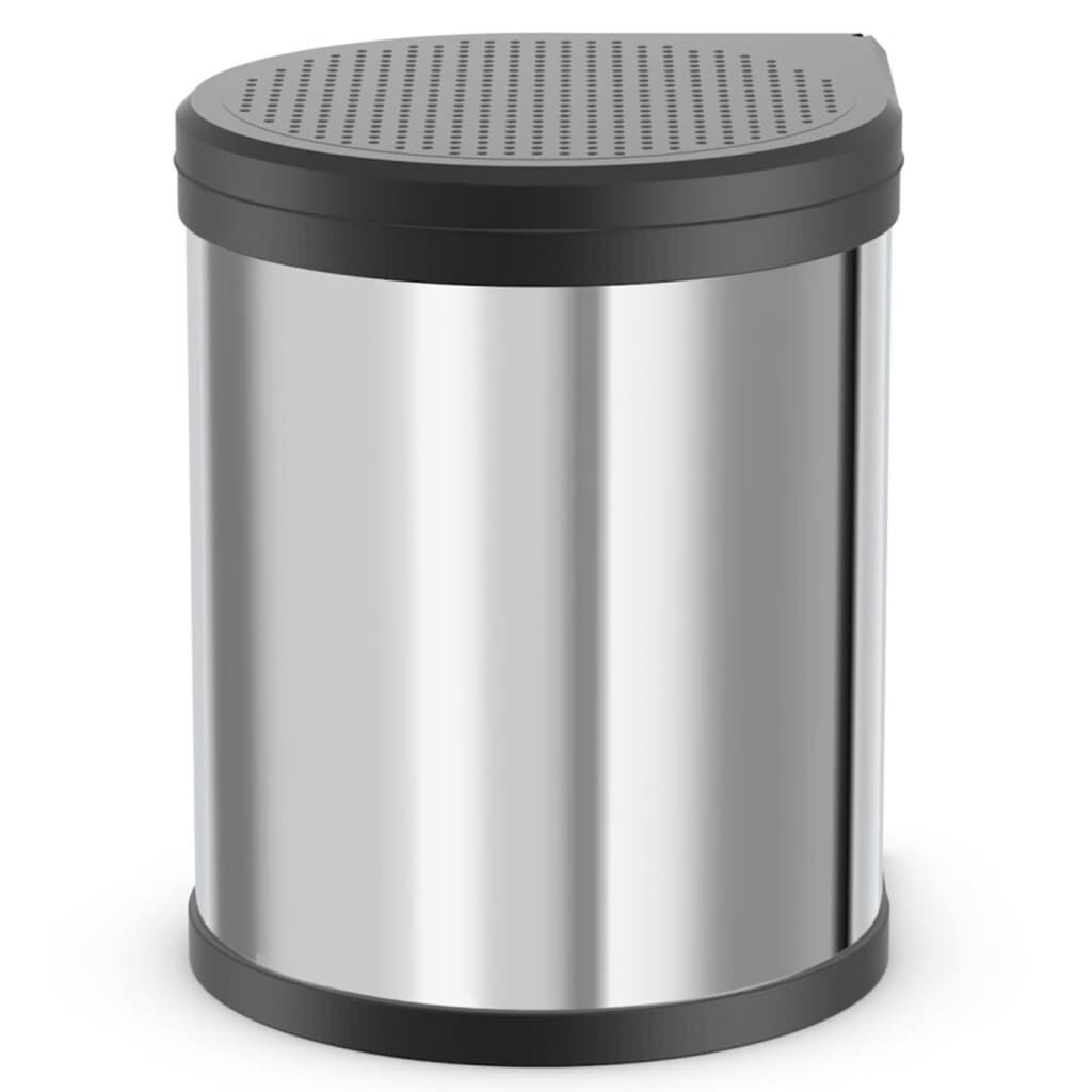 Hailo Κάδος Απορριμ. Ντουλαπιού Compact-Box Μ/15 L Αν. Ατσάλι 3555-101