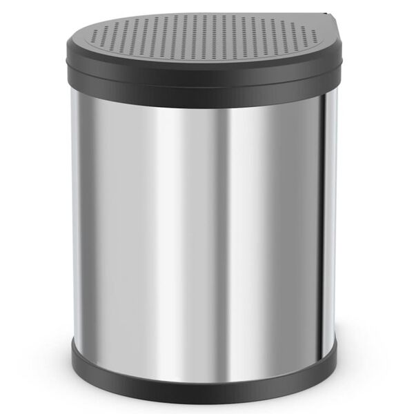 Hailo Κάδος Απορριμ. Ντουλαπιού Compact-Box Μ/15 L Αν. Ατσάλι 3555-101