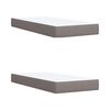 vidaXL &Kappa;&rho;&epsilon;&beta;ά&tau;&iota; Boxspring &mu;&epsilon; &Sigma;&tau;&rho;ώ&mu;&alpha; Taupe 200x200 &epsilon;&kappa;. &Upsilon;&phi;&alpha;&sigma;&mu;ά&tau;&iota;&nu;&omicron;