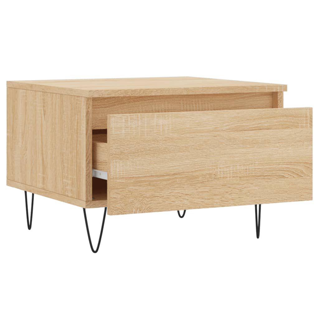 vidaXL Τραπεζάκι Σαλονιού Sonoma Δρυς 50x46x35 εκ. Επεξεργασμ. Ξύλο