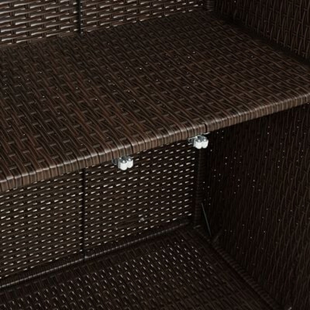 vidaXL Ντουλάπα αποθήκευσης Καφέ 100x36x102 εκ Ρατάν