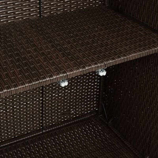 vidaXL Ντουλάπα αποθήκευσης Καφέ 100x36x102 εκ Ρατάν