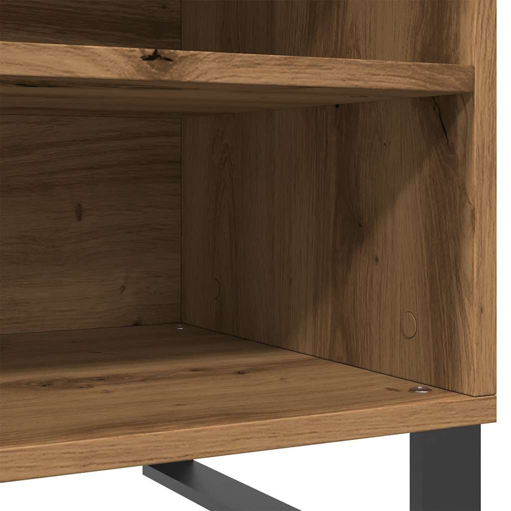 vidaXL Δισκοθήκη Δρυς τεχνίτης 84,5x38x48 εκ. από Επεξεργασμένο Ξύλο
