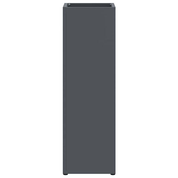 vidaXL Σχέδιο & βάση αποθήκευσης Ανθρακί 15.5 x 15.5 x 49 εκ Μέταλλο