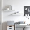 vidaXL Ράφια Τοίχου 2 τεμ. Δρυς/Άσπρο 60 x 23,5 x 3,8 εκ. MDF