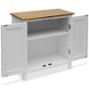 vidaXL Ντουλάπι 70 x 35 x 75 εκ. από Μασίφ Ξύλο Δρυός