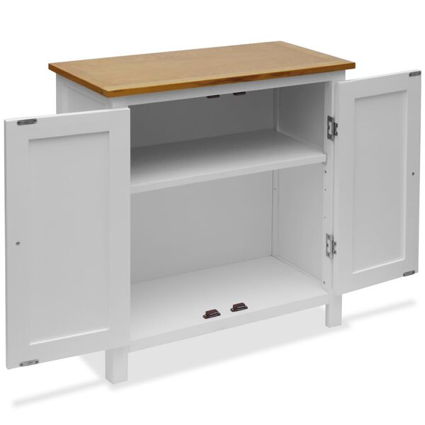 vidaXL Ντουλάπι 70 x 35 x 75 εκ. από Μασίφ Ξύλο Δρυός