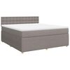 vidaXL &Kappa;&rho;&epsilon;&beta;ά&tau;&iota; Boxspring &mu;&epsilon; &Sigma;&tau;&rho;ώ&mu;&alpha; Taupe 180x200 &epsilon;&kappa;. &Upsilon;&phi;&alpha;&sigma;&mu;ά&tau;&iota;&nu;&omicron;