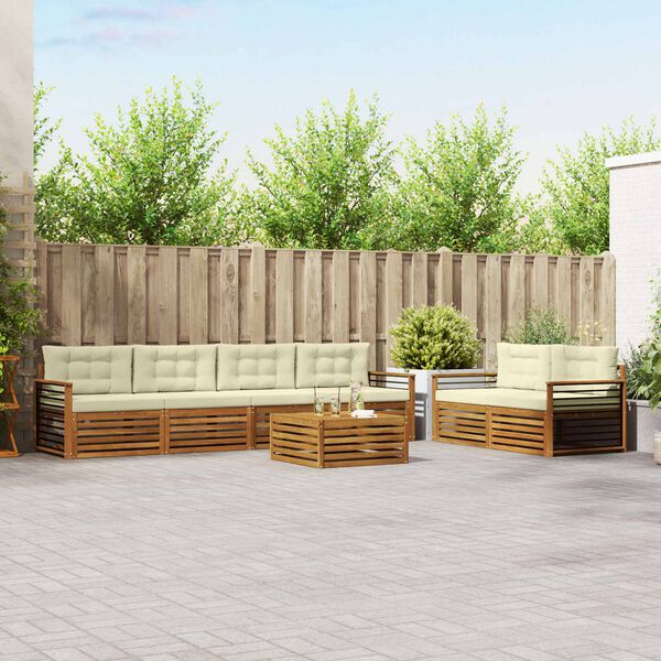 vidaXL &Sigma;&epsilon;&iota;&rho;ά &Kappa;&alpha;&nu;&alpha;&pi;έ &Epsilon;&xi;&omega;&tau;&epsilon;&rho;&iota;&kappa;&omicron;ύ &mu;&epsilon; &mu;&alpha;&xi;&iota;&lambda;ά&rho;&iota; 7 pcs &Phi;&upsilon;&sigma;&iota;&kappa;ό &kappa;&alpha;&iota; &Kappa;&rho;έ&mu;&alpha;