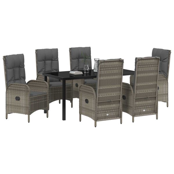 vidaXL &Sigma;έ&tau; &phi;&alpha;&gamma;&eta;&tau;&omicron;ύ &gamma;&iota;&alpha; &kappa;ή&pi;&omicron; &mu;&epsilon; &mu;&alpha;&xi;&iota;&lambda;ά&rho;&iota; 7 pcs &Gamma;&kappa;&rho;&iota; &sigma;&upsilon;&nu;&theta;&epsilon;&tau;&iota;&kappa;ό &rho;&alpha;&tau;ά&nu;