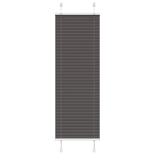 vidaXL Πλισέ περσίδα Μαύρο 40x100 cm Πλάτος υφάσματος 39,4 cm