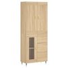 vidaXL Ντουλάπι Sonoma δρυς 69,5 x 34 x 180 εκ. από Επεξεργασμένο Ξύλο