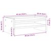 vidaXL Βάση Οθόνης Όψη Παλαιού Ξύλου 42x24x16 εκ. από Επεξ. Ξύλο