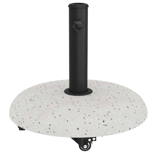 vidaXL Βάση parasol για πόλους 37/42/52/58mm, Λευκό Σκυρόδεμα.