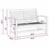 vidaXL Παγκάκι κήπου Φυσικό 110 x 64 x 76.5 εκ Μασίφ ξύλο teak