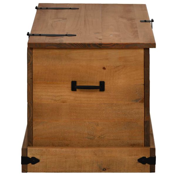 vidaXL Σεντούκι αποθήκευσης HALDEN 91x48x47 cm Ξύλο μασίφ πεύκο