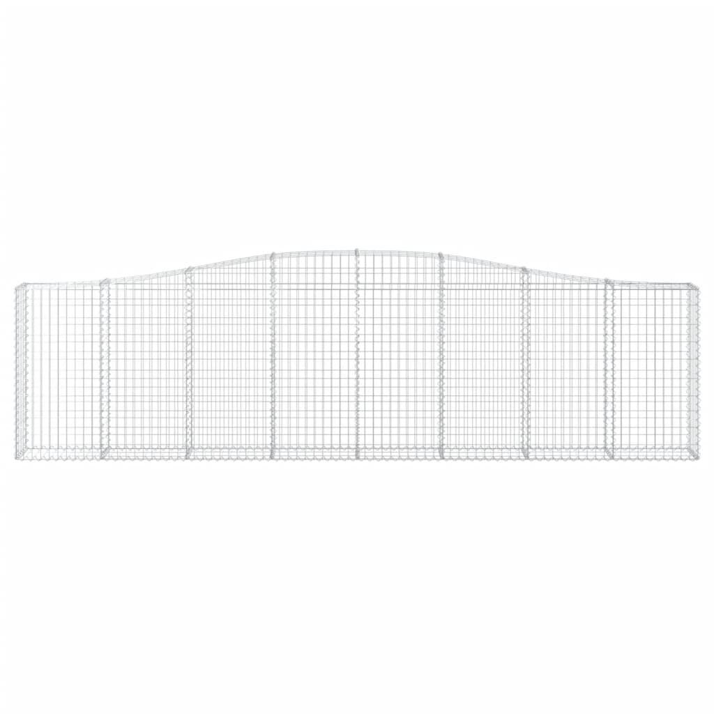 vidaXL Συρματοκιβώτια Τοξωτά 25 τεμ. 400x30x100/120 εκ. Γαλβαν. Ατσάλι