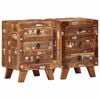 vidaXL &Kappa;&omicron;&mu;&omicron;&delta;ί&nu;&omicron; 2 &tau;&epsilon;&mu;ά&chi;&iota;&alpha; 37x32x50 cm &Sigma;&tau;&epsilon;&rho;&epsilon;ό &xi;ύ&lambda;&omicron; &alpha;&nu;&alpha;&kappa;&upsilon;&kappa;&lambda;&omega;&mu;έ&nu;&omicron;