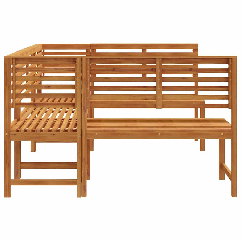 vidaXL Σετ Παγκάκι Κήπου 5 pcs Καφέ Μασίφ ξύλο ακακίας