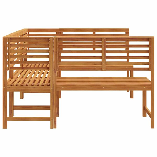 vidaXL Σετ Παγκάκι Κήπου 5 pcs Καφέ Μασίφ ξύλο ακακίας