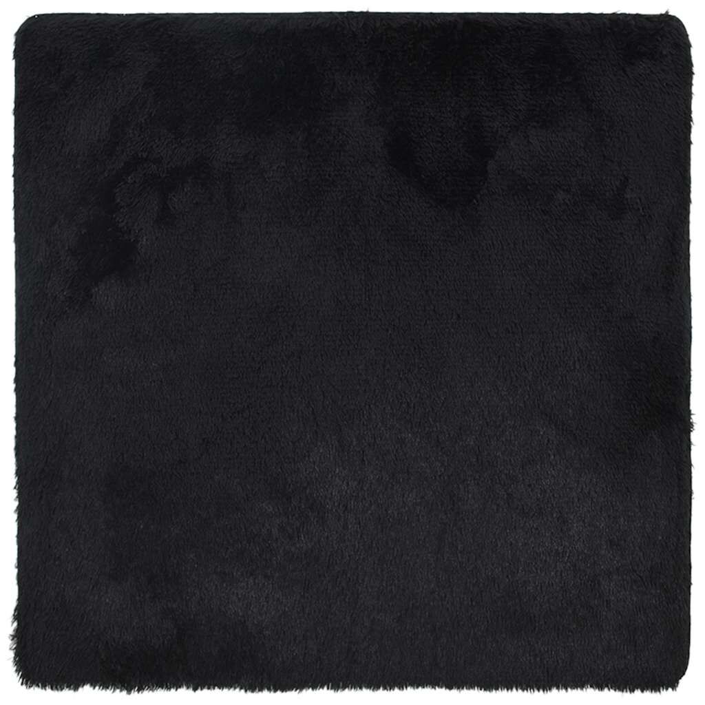 vidaXL Χαλί Shaggy με Ψηλό Πέλος NAVARRA Μαύρο 240x240 εκ. πολυεστέρας