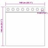 vidaXL Κουρτίνες με κουρτίνες 2 pcs Μπορντό 140 x 140 cm Βελούδο