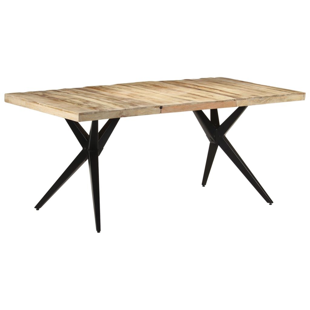 vidaXL Τραπεζαρία 180 x 90 x 76 εκ. από Ακατέργαστο Ξύλο Μάνγκο