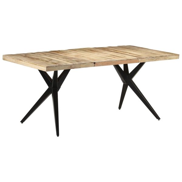 vidaXL Τραπεζαρία 180 x 90 x 76 εκ. από Ακατέργαστο Ξύλο Μάνγκο