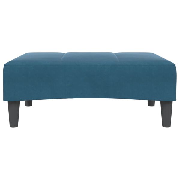 vidaXL Υποπόδιο Μπλε 77x55x31 εκ. Βελούδινο
