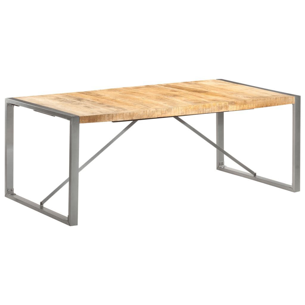 vidaXL Τραπεζαρία 200 x 100 x 75 εκ. από Μασίφ Ακατέργαστο Ξύλο Μάνγκο