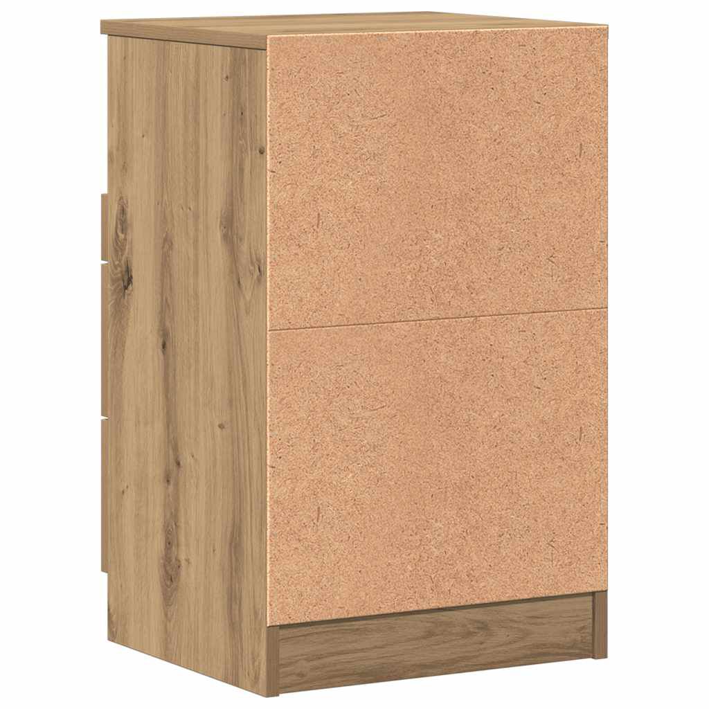vidaXL Κομοδίνο Αρτισιανή Δρυς 40x36x65 εκ. από Επεξεργασμένο Ξύλο