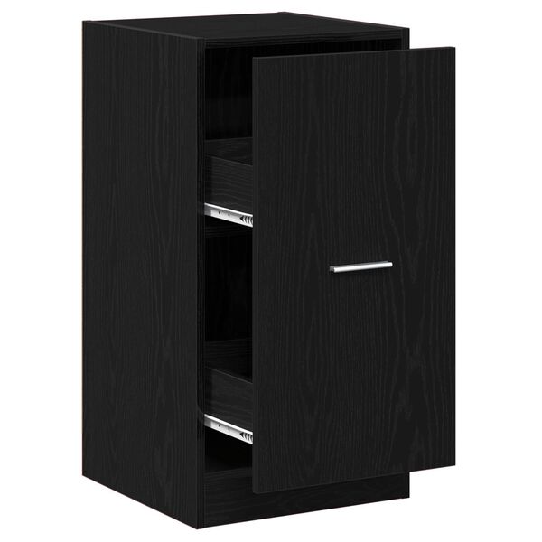 vidaXL Φαρμακοποιός Ντουλάπι Μαύρη Δρυς 40x41x77,5 εκ. Επεξεργασμένο Ξύλο