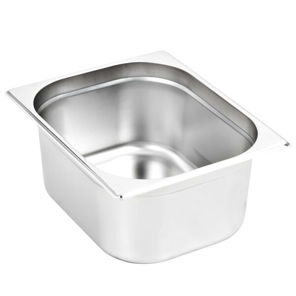 vidaXL Λεκάνες Gastronorm 2 τεμ. GN 1/2 150 χιλ. από Ανοξείδωτο Ατσάλι