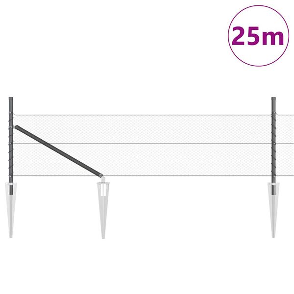 vidaXL &Sigma;&tau;ύ&lambda;&omicron;&sigmaf; &Pi;&epsilon;&rho;&iota;&phi;&rho;ά&xi;&epsilon;&omega;&nu; &Gamma;&kappa;&rho;&iota; 25 x 0,8 &mu; (13 &chi;&iota;&lambda;&iota;&omicron;&sigma;&tau;ά &pi;&lambda;έ&gamma;&mu;&alpha;)