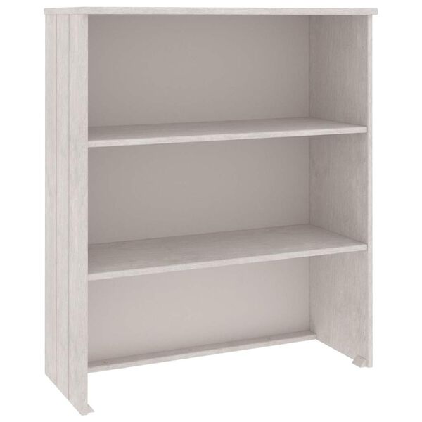vidaXL Πάνω Μέρος Ντουλαπιού HAMAR Λευκό 85x35x100 εκ. Μασίφ Πεύκο