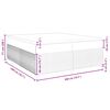 vidaXL &Kappa;&rho;&epsilon;&beta;ά&tau;&iota; Boxspring &mu;&epsilon; &Sigma;&tau;&rho;ώ&mu;&alpha; &Mu;&alpha;ύ&rho;&omicron; 200x200 &epsilon;&kappa;. &Beta;&epsilon;&lambda;&omicron;ύ&delta;&iota;&nu;&omicron;