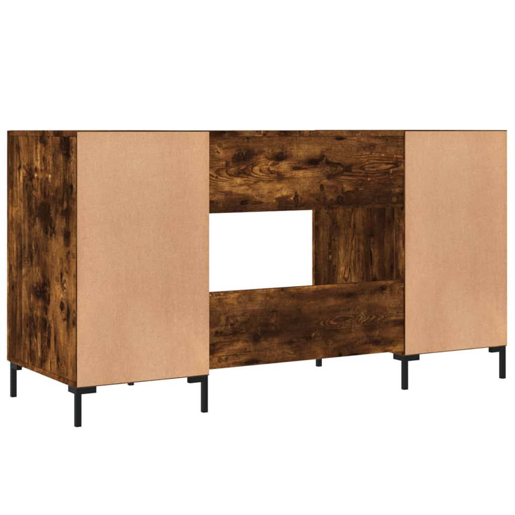 vidaXL Γραφείο Καπνιστή Δρυς 140 x 50 x 75 εκ. από Επεξεργασμένο Ξύλο