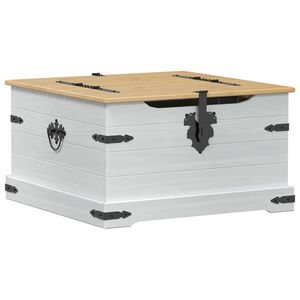 vidaXL storage box &mu;&epsilon; &rho;ά&phi;&iota; &Lambda;&epsilon;&upsilon;&kappa;ό 78 x 78 x 45 &epsilon;&kappa;. &Sigma;&tau;&epsilon;&rho;&epsilon;ά &xi;&upsilon;&lambda;&epsilon;ί&alpha; &pi;&epsilon;ύ&kappa;&omicron;&upsilon;